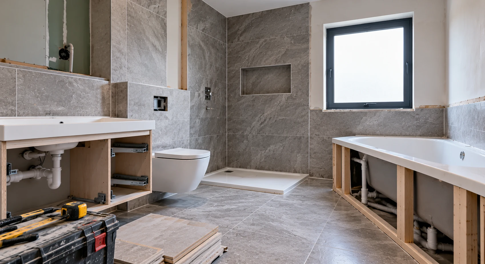 Bathroom fitting work in Harewood